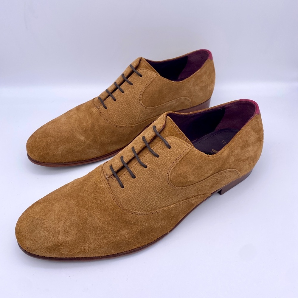 Ted Baker London Suede Plain-Toe Oxfords Sz 12